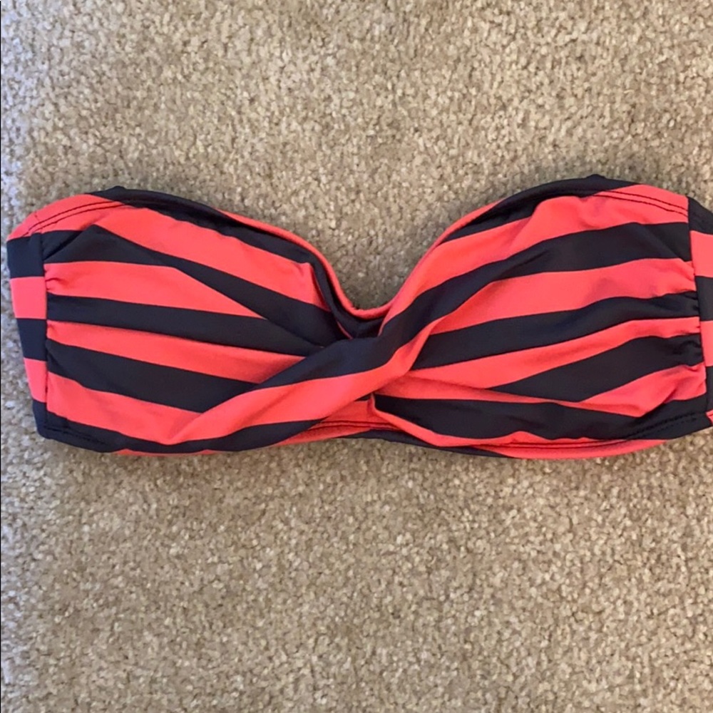 Mission Striped Bikini Top sz M